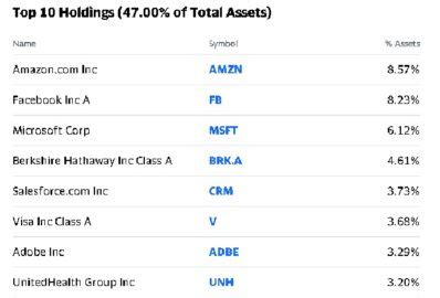 fcntx top 25 holdings.